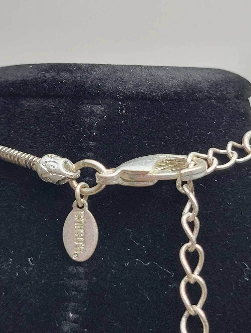 Chico's Signed Mother of Pearl Pendant Necklace